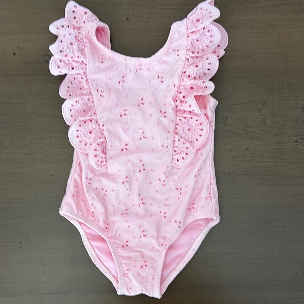 Little Me Pink Kids Swim One Piece